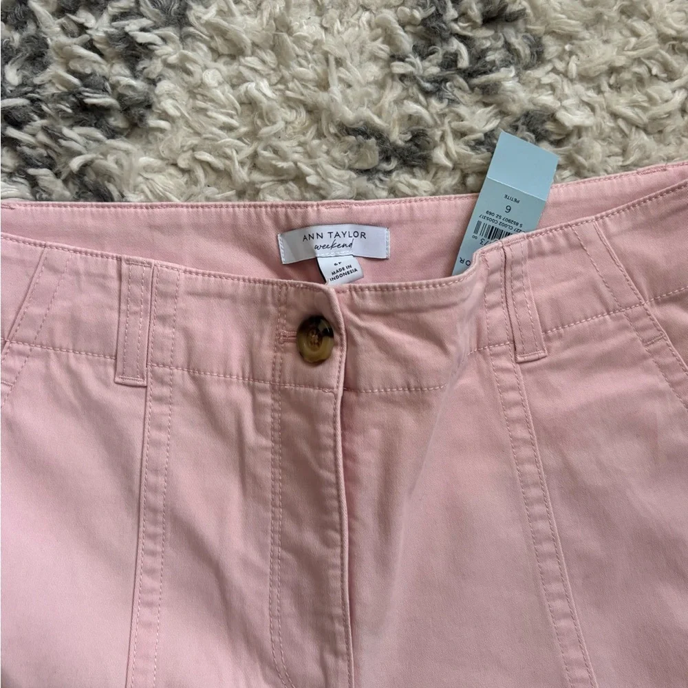 Ann Taylor Weekend collection wide leg ankle pant- size 6P new - Picture 4 of 5